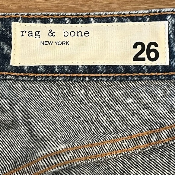 RAG & BONE NINA HIGH-RISE DISTRESSED ANKLE CIGARETTE JEANS NWT WOMEN'S SIZE 26 - Picture 15 of 16